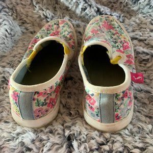 Girl's floral print sneakers